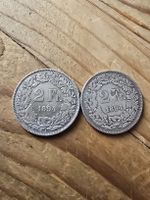 2 Fr. Silbermünzen 1894 Helvetia Schweiz 