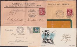 1915-2009, PRO JUVE+ PP 61 Briefe: Album, gute Frankaturen!