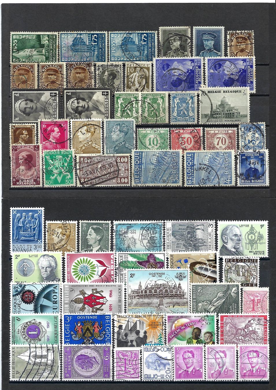 Tutti i francobolli: Briefmarken aus Belgien – Usato da Bronschhofen venduto da Imsr 1