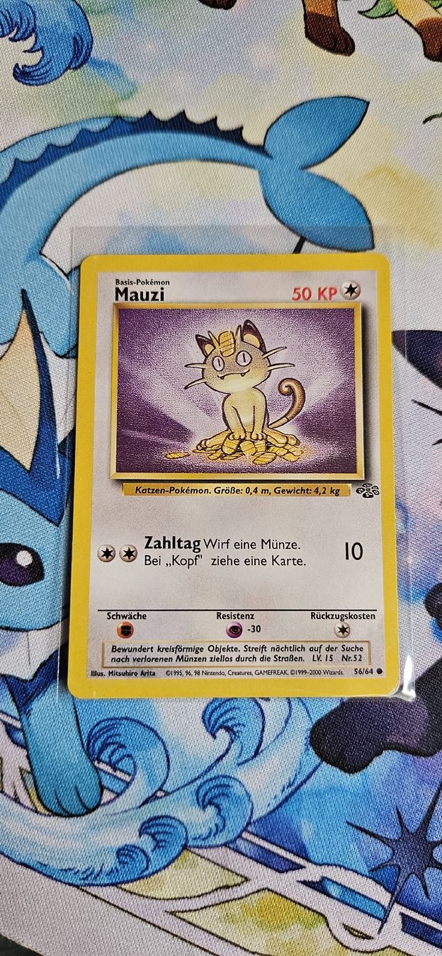 Pokémon Sammelbilder & Trading cards: Mauzi 56/64 DE – Gebraucht aus Belp von Ginus85