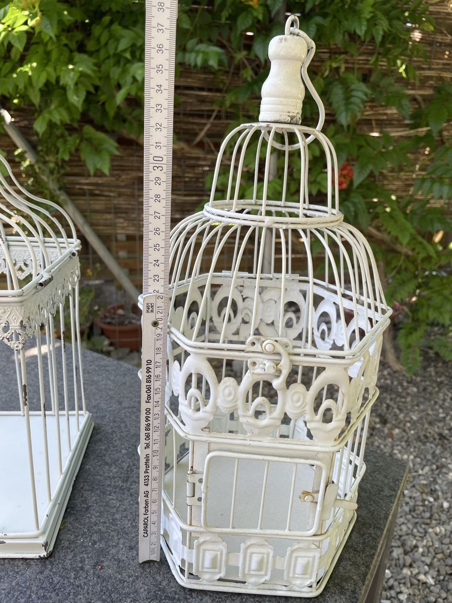 Casette per uccelli: 2x Shabby Chic Vogelkäfig Deko Kerzen – Usato da Niederbüren venduto da poschti 3