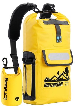 Wasserfester Rucksack Gelb iDrybag Outdoor Sport Neu 30 L