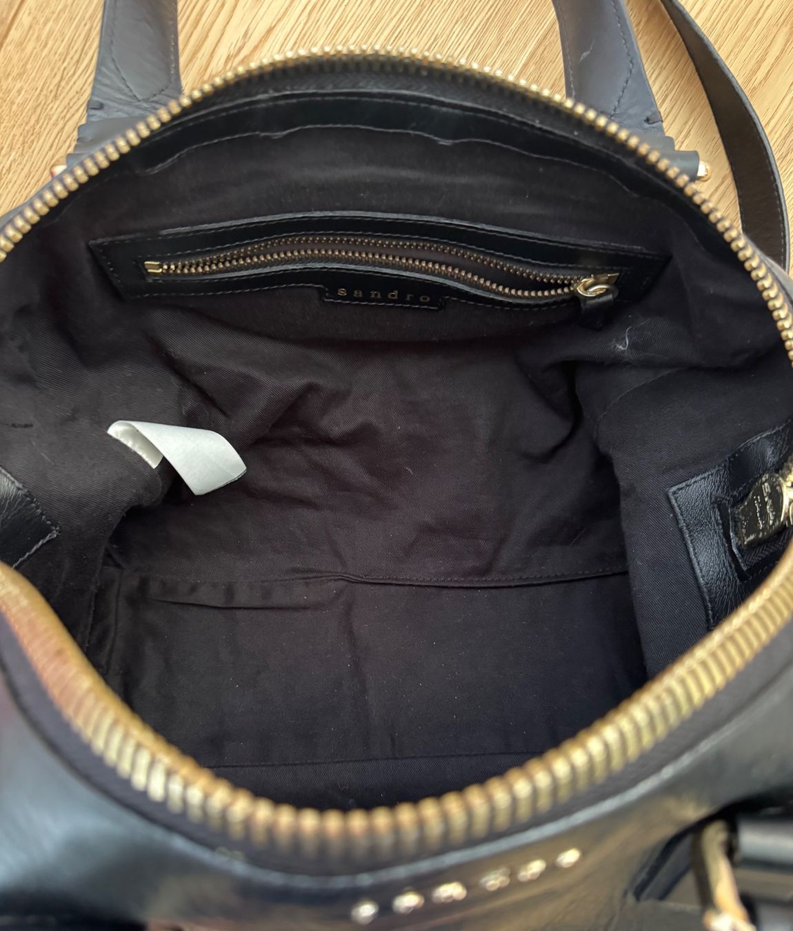 Sandro Borse da donna: Sac cuir noir Sandro – Usato da Puplinge venduto da Cechth 4