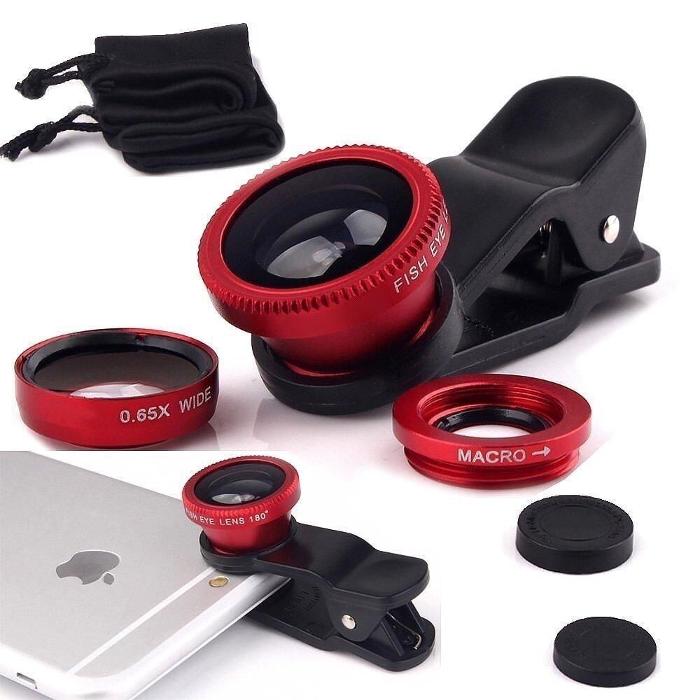 Obiettivi: Handy Smartphone Kameralinsen Set - Macro, Weitwinkel – Usato da Bern venduto da Fireblades 1