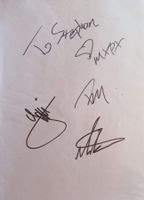 MxPx Autogramm signiert Karte 20x30cm Punk