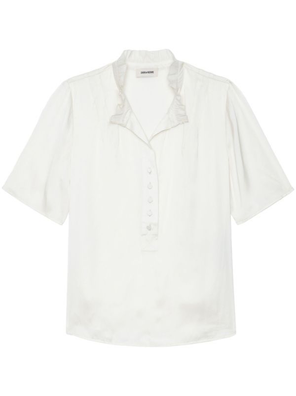 Zadig & Voltaire Camicette: Zadig & Voltaire Topher Blouse white M – Usato da Zürich venduto da Linen218 3
