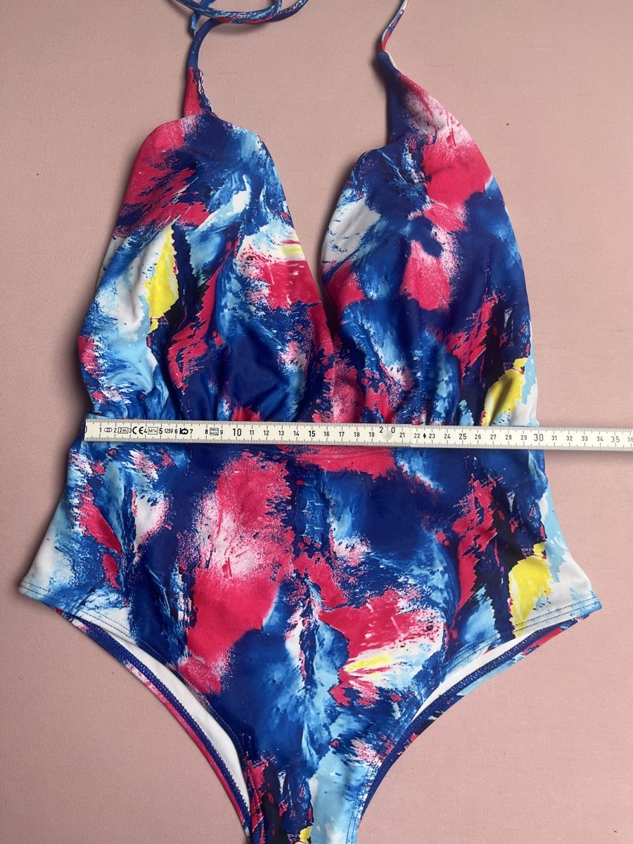 Costumi da bagno & Bikini: Badeanzug, Neckholder, Gr. S, bunt, wie neu – Nuovo (secondo la descrizione) da Kaisten venduto da saleforfun 1
