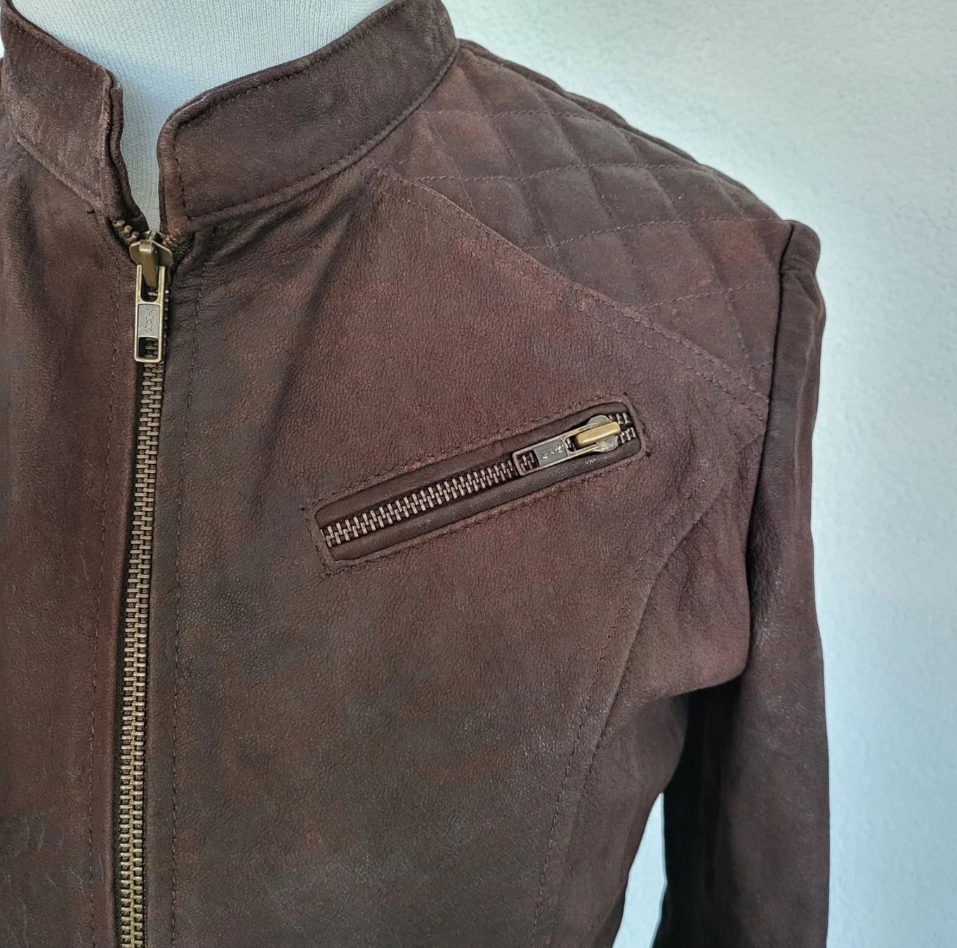 Giacche: Biker Lederjacke "used Look", neu – Nuovo (secondo la descrizione) da Rorschach venduto da mat_5zzq 1