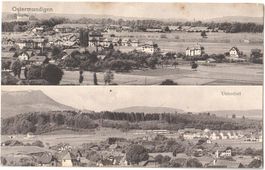 OSTERMUNDIGEN: 2 Längsansichten mit Unterdorf 1919