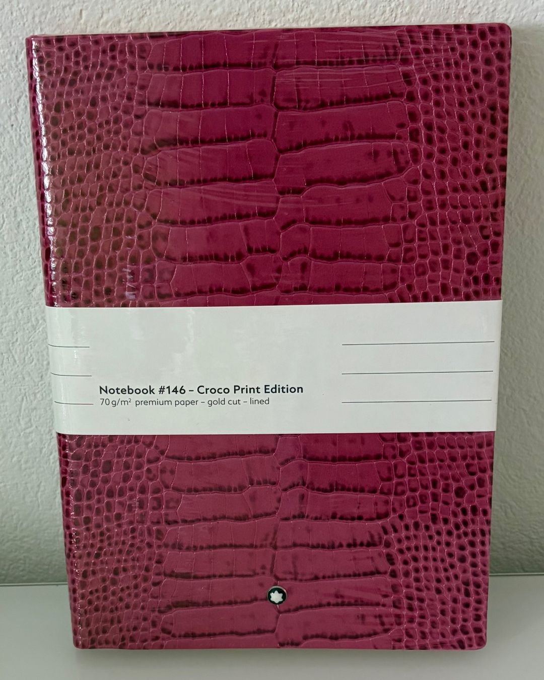 Montblanc Blocchi: Montblanc Notebook Croco Print Fucsia – Nuovo e nell'imballaggio originale da Benken ZH venduto da Teessino