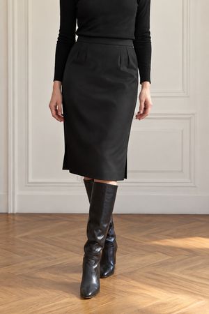 Christian Dior Boutique – Gonna vintage in pura lana e seta