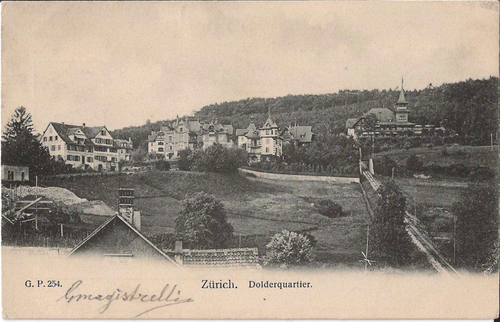 Cartoline postali: Karte Zürich (Dolderquartier)1908 – Usato da Zürich venduto da Philacat11