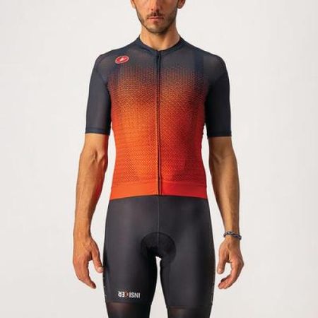 Castelli Insider Jersey - Fiery Red/Savile Blue (Grösse:...