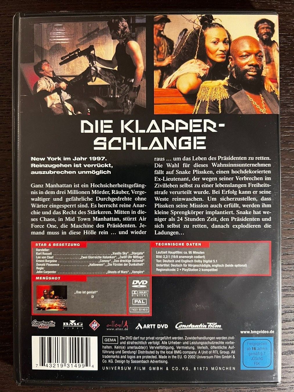 Tutti i DVDs: Die Klapperschlange – Usato da Zürich venduto da FilmFreunde 1
