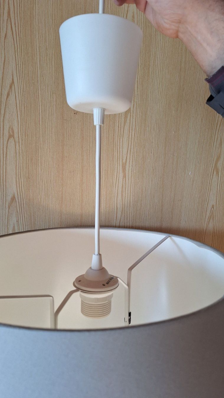 Ikea Lampade: IKEA Hänge Lampe,   Schlafzimmerlampe grau – Usato da Dornach venduto da majo8689 1