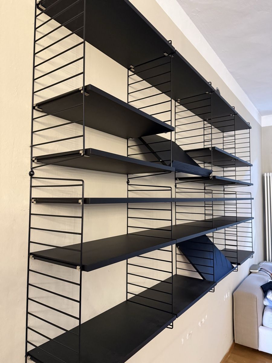 String Scaffali: String-Regal von String Furniture, schwarz – Usato da Lugano venduto da COMA14 2