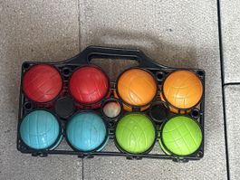 Sommer Boccia Set, 8 Kugeln + Zielkugel, Top Zustand