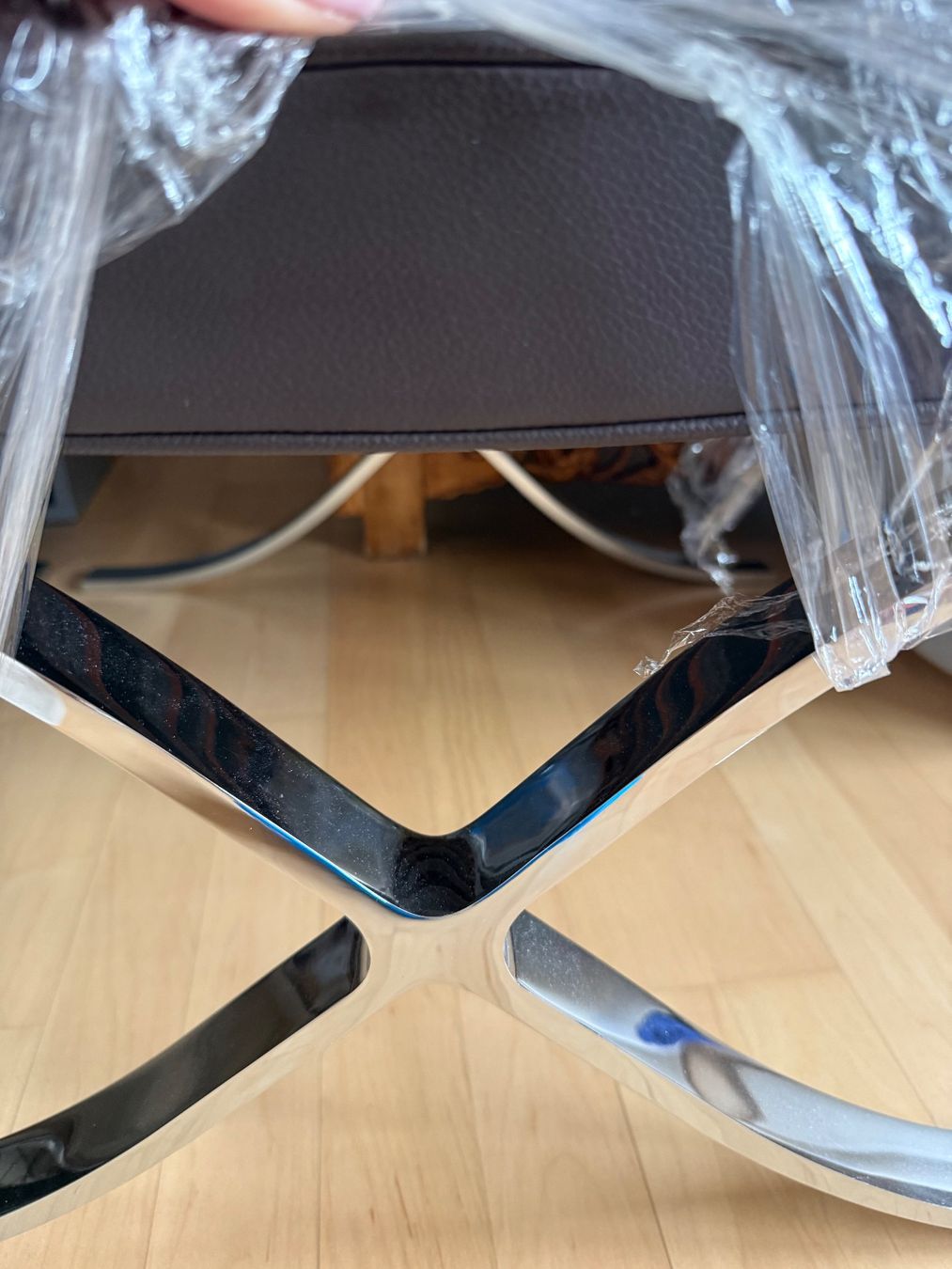 Knoll Poltrone: Original Barcelona Chair mit Hocker – Usato da Küssnacht am Rigi venduto da charly84 3