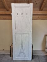 Drko Tür mit Eiffelturm Motiv Shabby Chic 