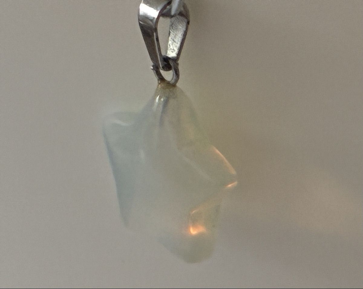 Ciondoli: Opalite star pendant silver/ white translucent colored – Usato da Basel venduto da cat_sq5m 4
