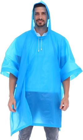6 Stück Regenponcho, EVA Wiederverwendbarer Tragbarer Unisex