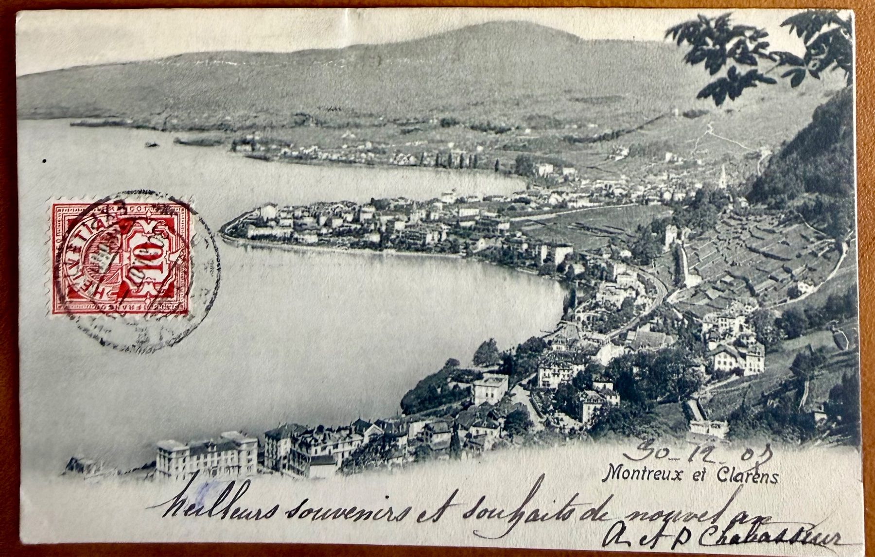 Cartoline postali: Montreux & Clarens 1907 – Usato da Lutry venduto da Ediego