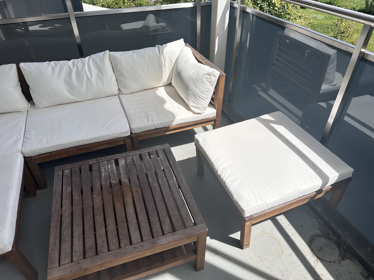 Poltrone: Lounge aus Holz mit Polster 7 teilig – Usato da Adliswil venduto da daniel.waldmeier 1