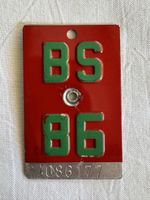 Antik Velonumer BS 86 Fahrrad vintage Plaque Vélo