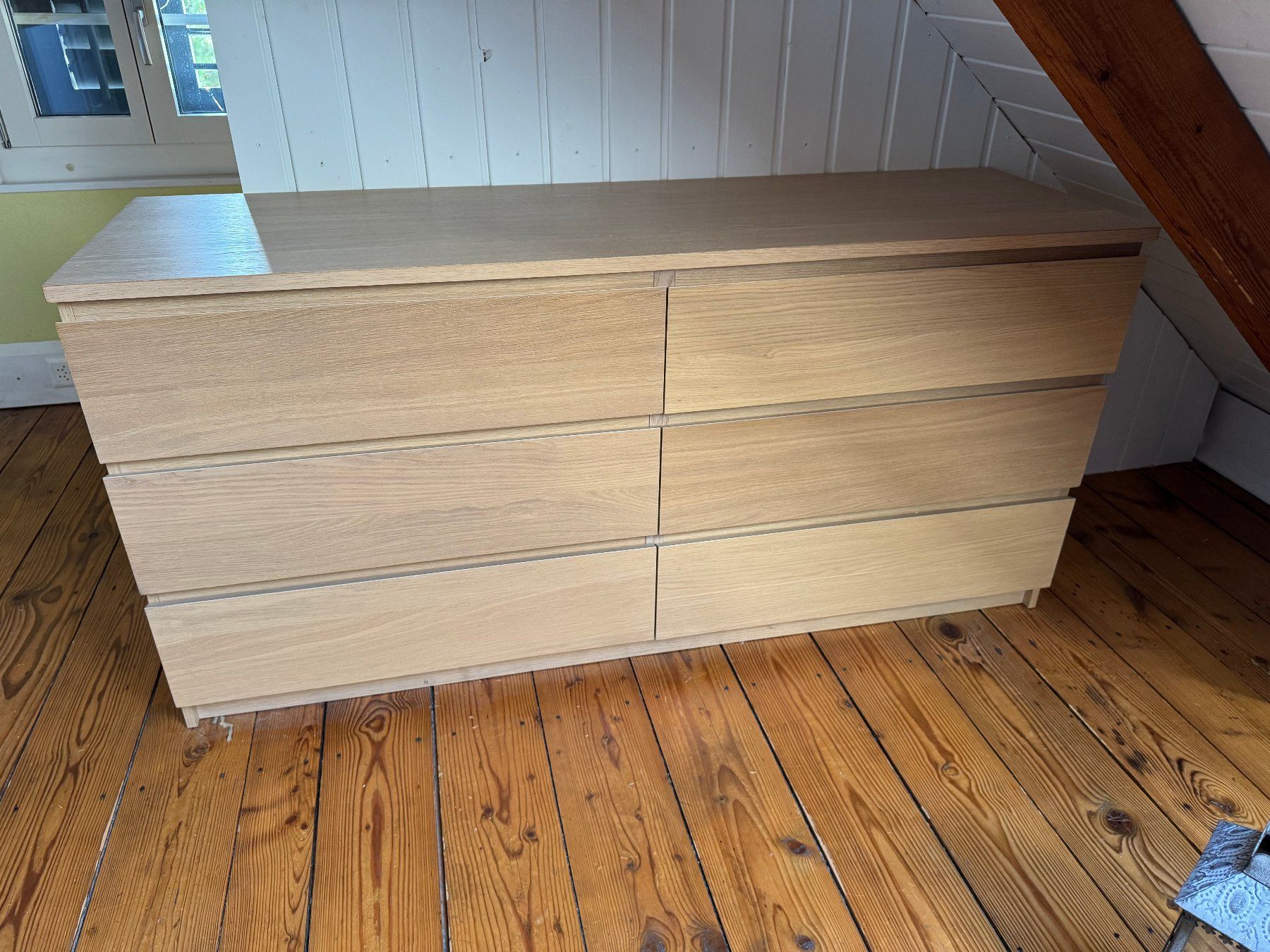 Ikea Cassettiere: IKEA MALM Kommode mit 6 Schubladen Eichenfurnier 160x78x48 – Usato da Oberrohrdorf venduto da ker_5h67