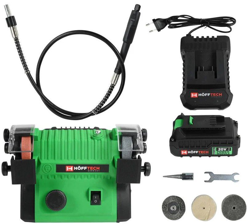 Smerigliatrici & Lucidatrici: Doppelschleifmaschine mit Akku 20Volt 2Ah – Nuovo e nell'imballaggio originale da St. Gallen venduto da schnaeppchen-preise