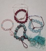 Lot de 5 bracelets fantaisie et perles