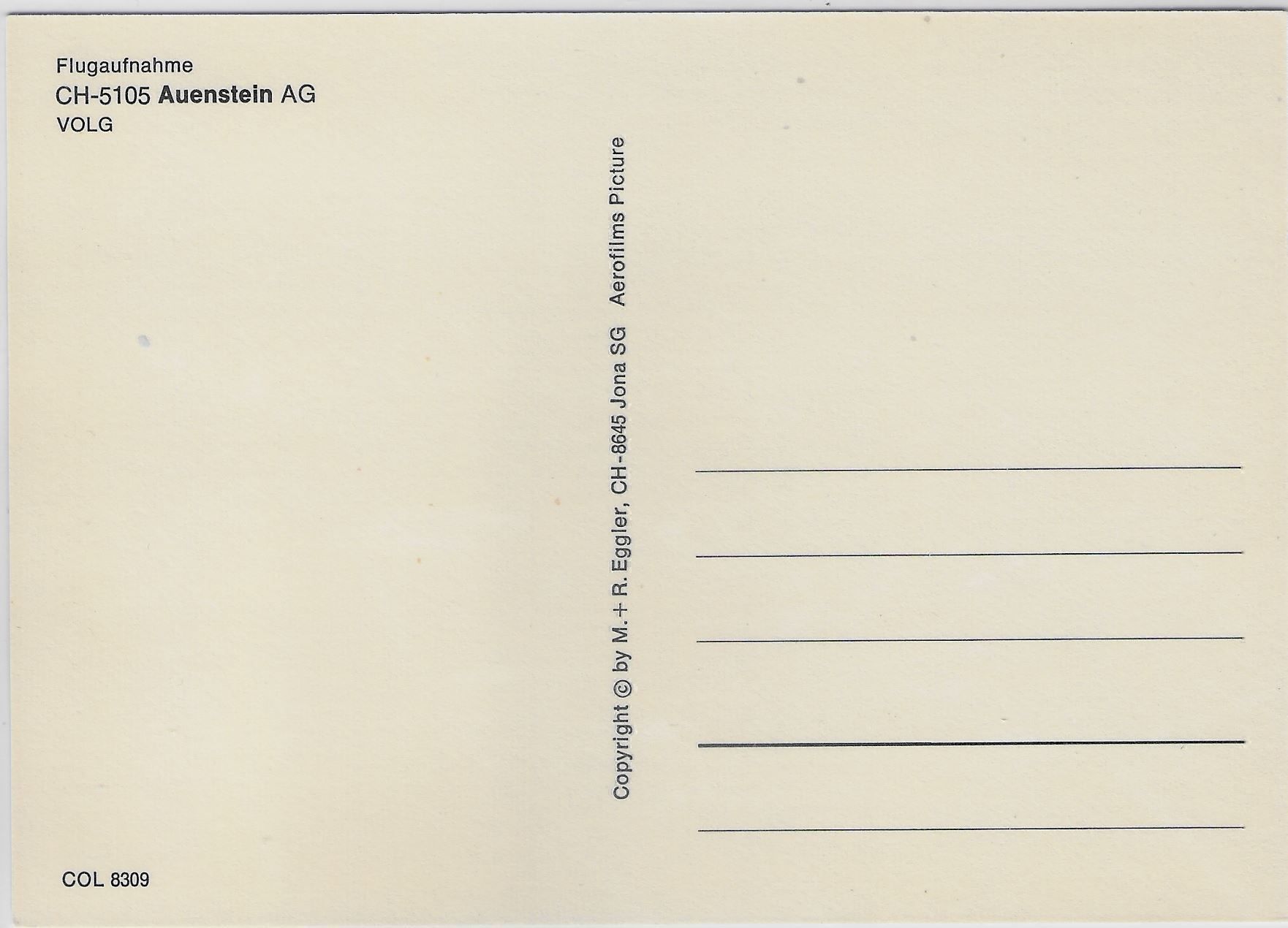 Cartoline postali: Flugaufnahme Auenstein AG – Antico da Ettingen venduto da Kartenplanet 1