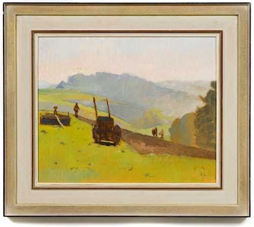 Dipinti: Cuno Amiet - Ölgemälde von 1937 – Usato da Unterlunkhofen venduto da Chrono69 1