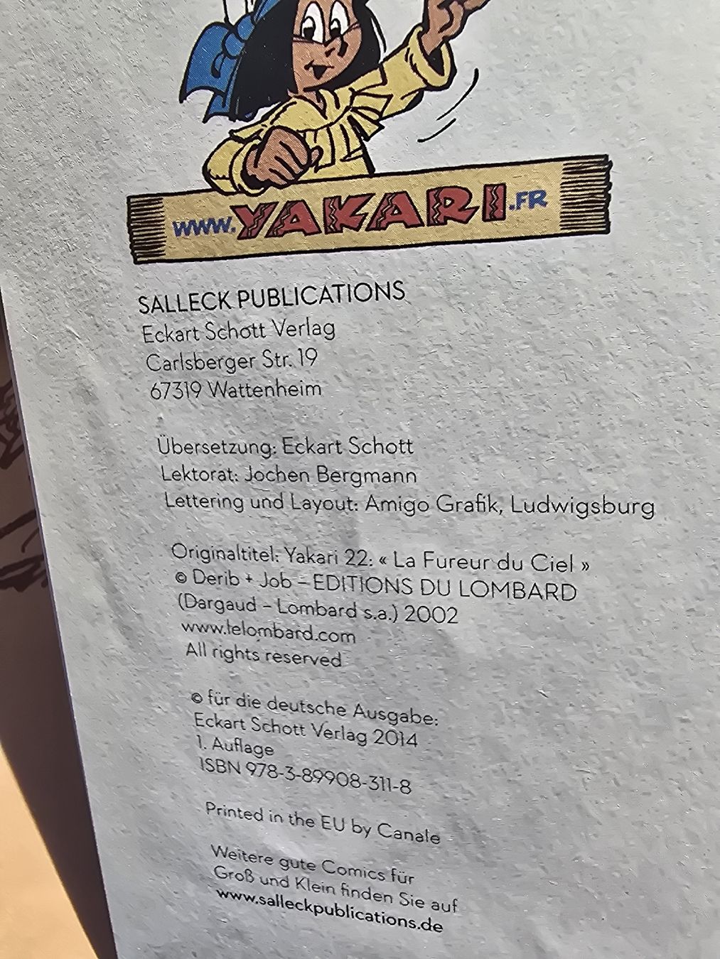 Comics: Yakari und der Wirbelsturm – Gebraucht aus Hedingen von mickway 1