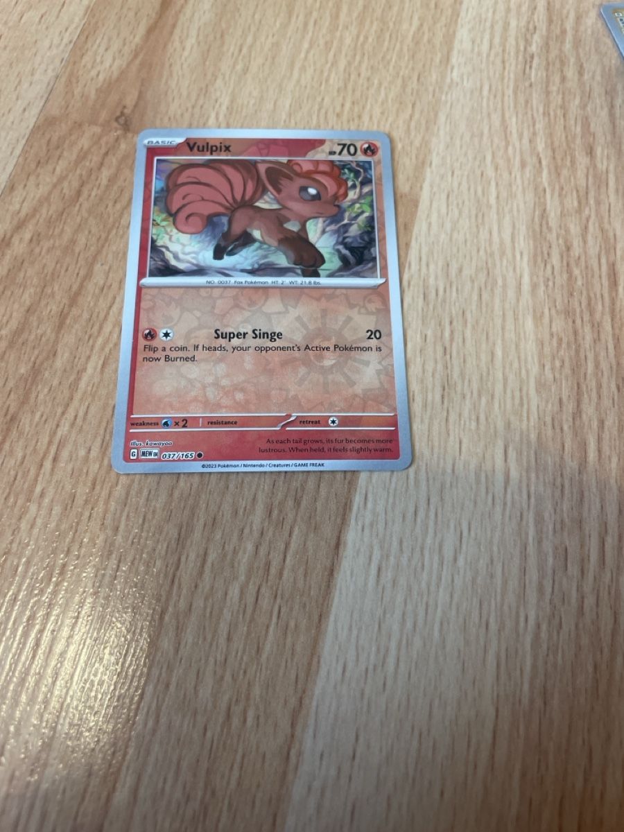 Pokémon Sammelbilder & Trading cards: Vulpix Reverse Holo 037/165 Pokemon 151 – Gebraucht aus Bazenheid von Toulouse12