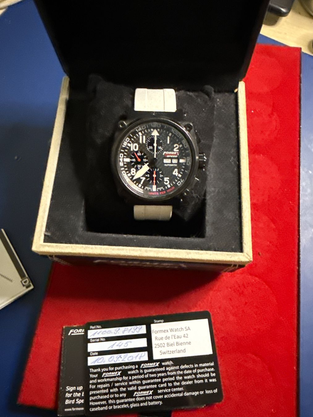 Formex Orologi: Formex Speed Chronograph Automatic 46 mm Gepflegt – Usato da Pfeffingen venduto da Allhandelklgwatches 1