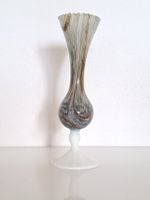 27cm Französische Opalne Vase Milch Glas Mitte20Jh