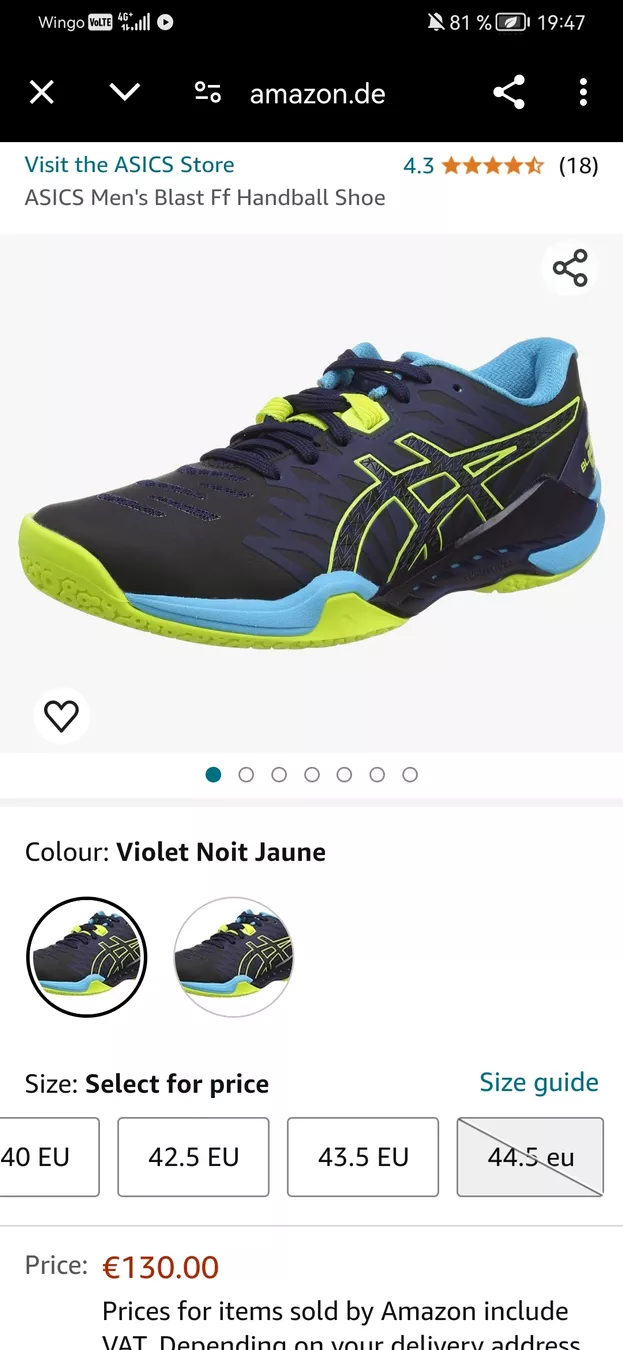 Asics Chaussures hommes: Asics Blast FF 2 Gr 45 Orginal – Neuf (Voir description) à Bern par ged_ffx9 6