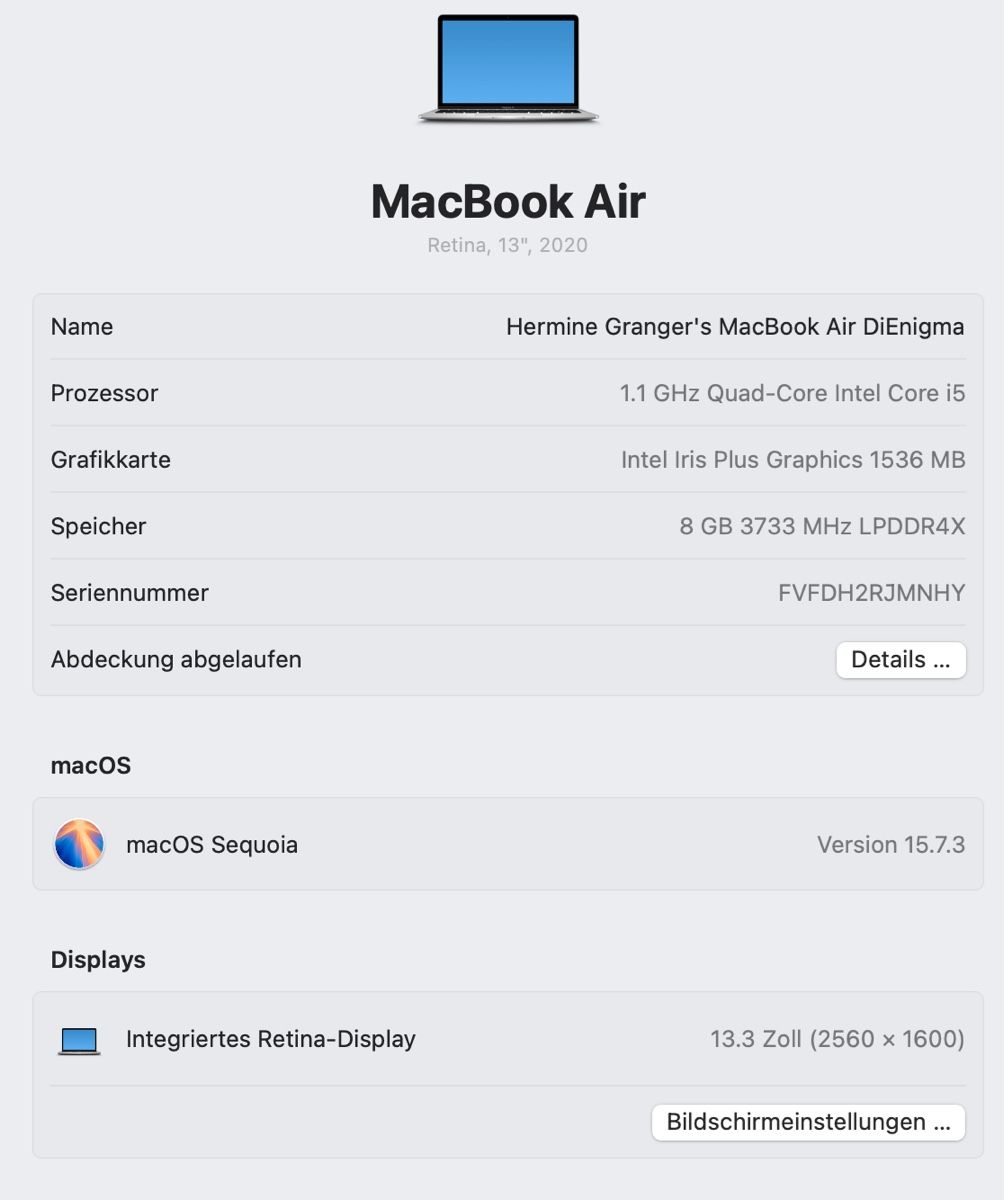 Apple Notebook: MacBook Air, 2020, 250GB – Usato da Zullwil venduto da Lu_Ru_23 4