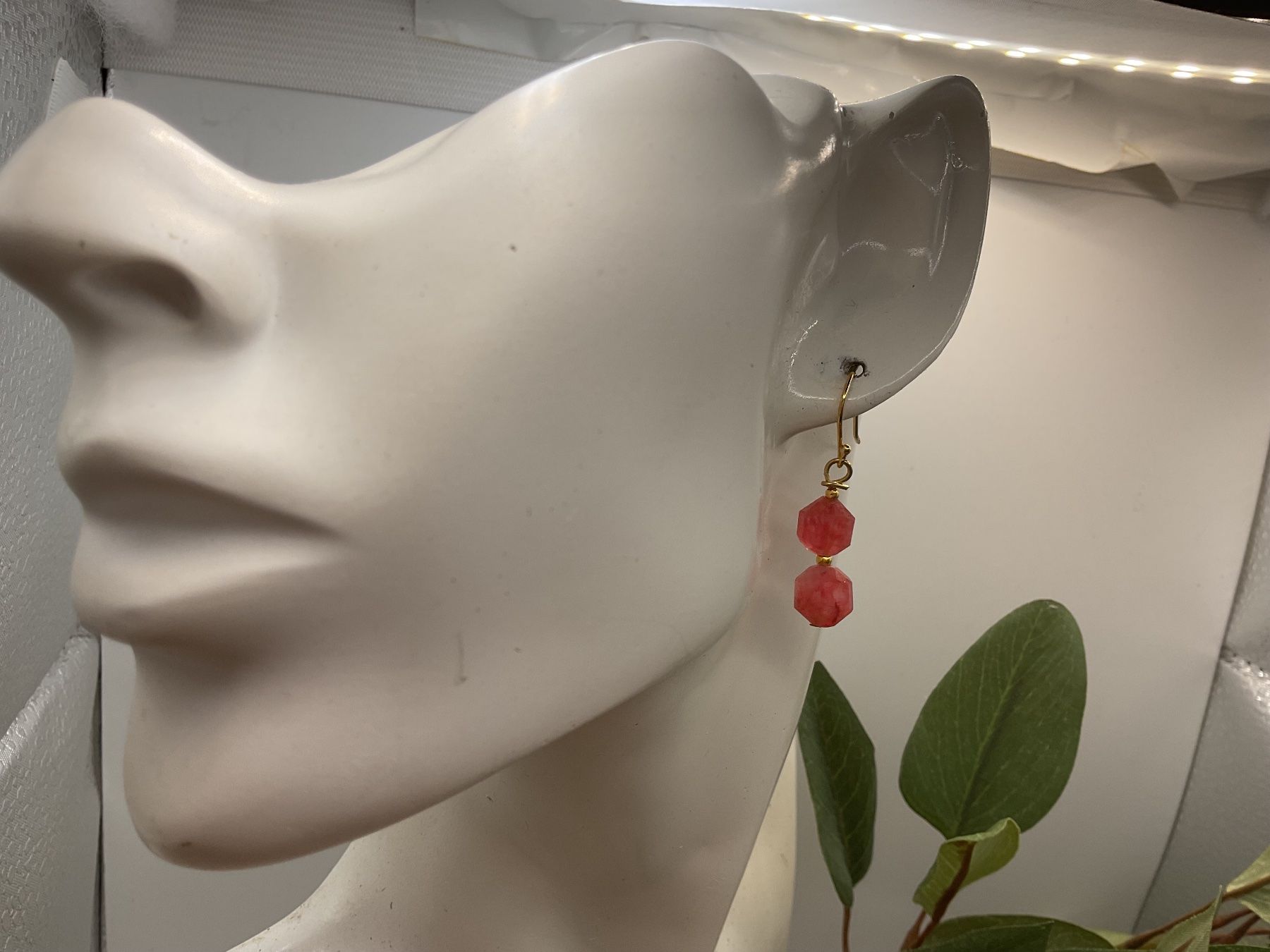 Ohrringe & -stecker: Ohrhänger Rhodolchrosit mit Sterlingsilber – Neu (gemäss Beschreibung) aus Luzern von S.Kern01