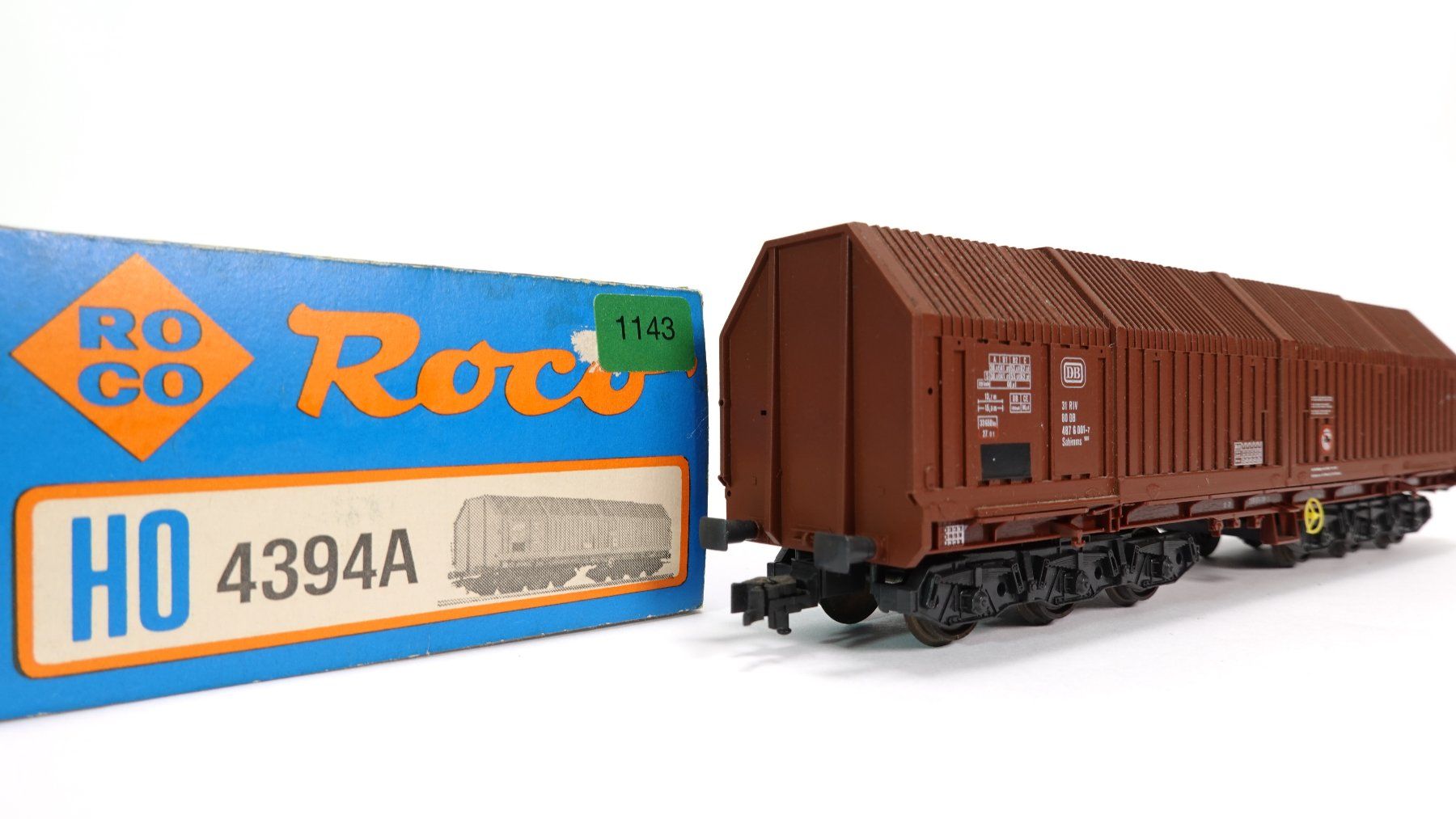Roco Modelleisenbahnen: e70 Roco 4394A DB Teleskophaubenwagen braun | Bastelware – Gebraucht aus Thun von evinka_gmbh