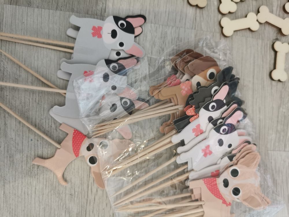 INNORU Hundekonfetti – 120 Bunte Papierstreuteile Aus Karton Für Geburtstags- & Mottopartys