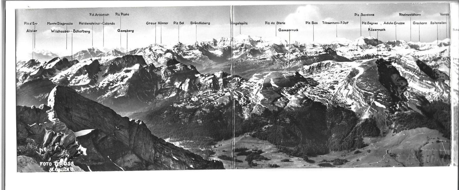 Cartoline postali: Panorama vom Säntis – Usato da Appenzell venduto da mai25 1