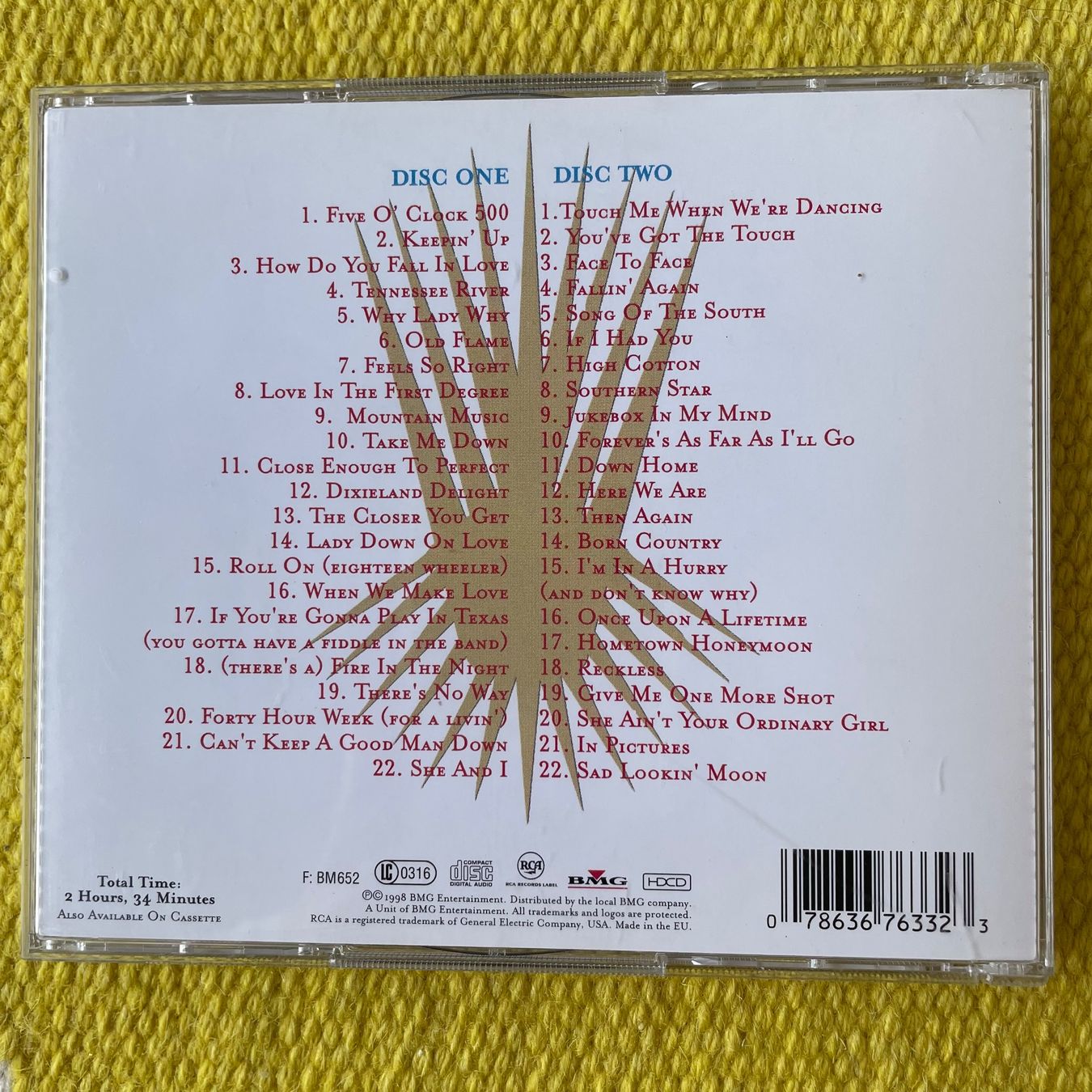 CD: ALABAMA-2CD NUMBER ONE HITS – Usato da Rorschacherberg venduto da CD-Roli 1