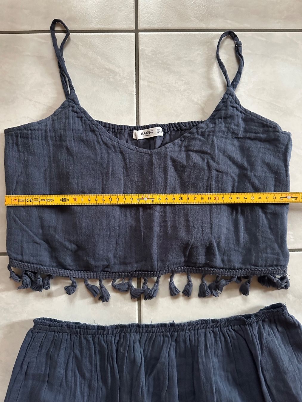 Mango Kleider: Set Top und Rock dunkelblau mit Fransen Grösse M – Gebraucht aus Hergiswil NW von kaufe_at_kaufmann 7