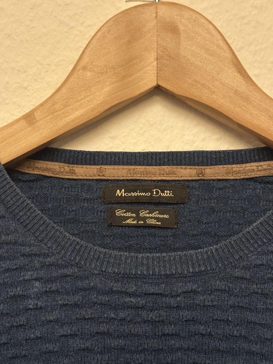 Massimo Dutti Maglioni & Felpe: Herrenpullover Massimo Dutti blau strukturiert – Usato da Bern venduto da calsenn 1