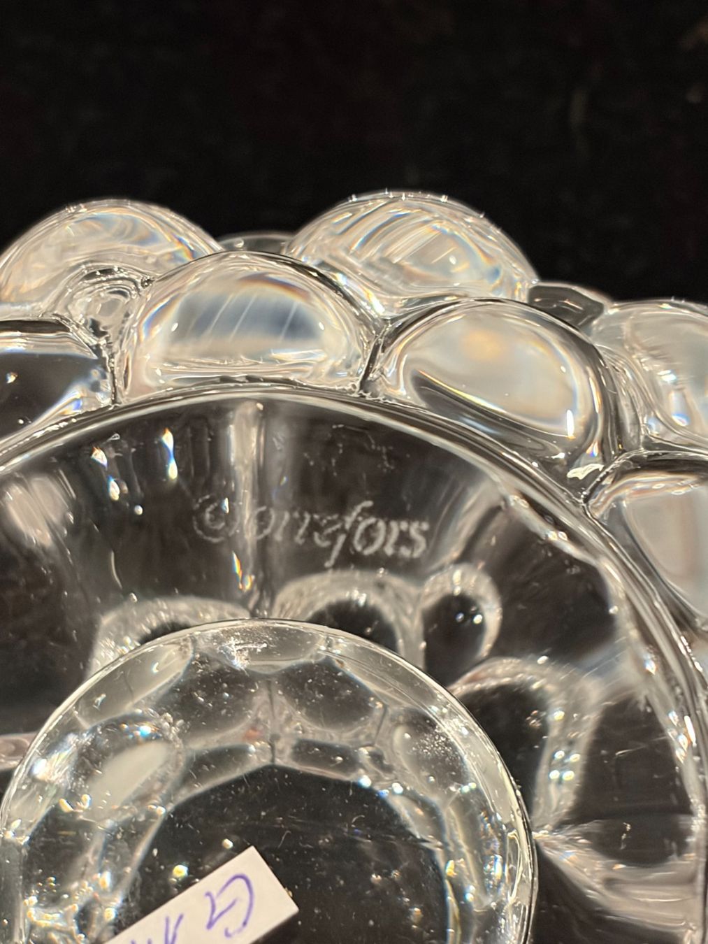 Portacandele: Teelicht Glas farblos "Brombeere" Orrefors Schweden 80er – Usato da Zürich venduto da sru_6zc8 3