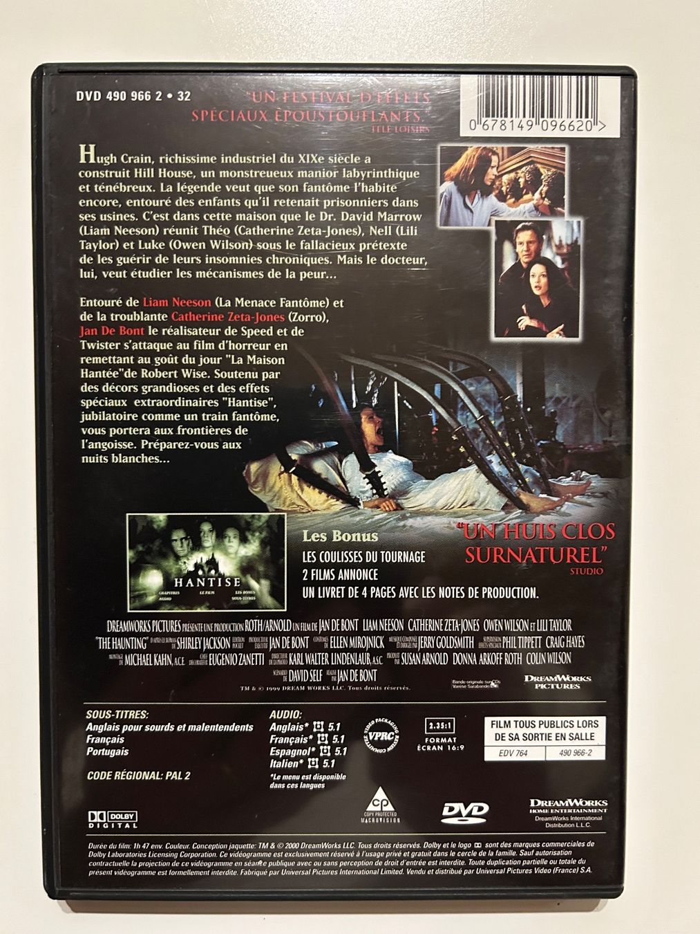 Alle DVDs: HANTISE (LIAM NEESON) – Gebraucht aus St-Cierges von Crisi53 1