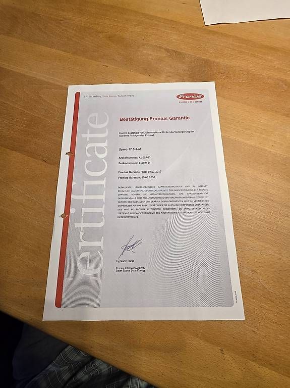 Inverter: Fronius Symo 17.5-3-M – Usato da Lachen SZ venduto da koerby0607 2