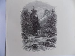 Klausenpass Xylographie um 1885
